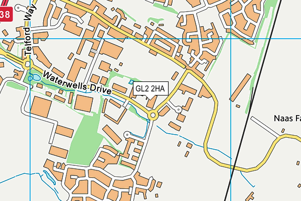 GL2 2HA map - OS VectorMap District (Ordnance Survey)