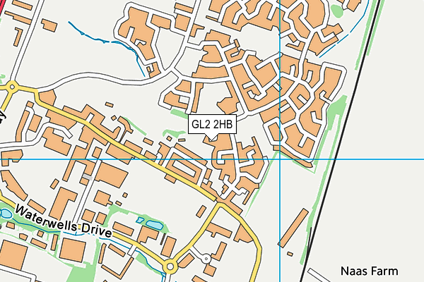 GL2 2HB map - OS VectorMap District (Ordnance Survey)