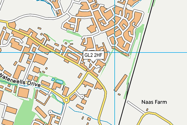 GL2 2HF map - OS VectorMap District (Ordnance Survey)