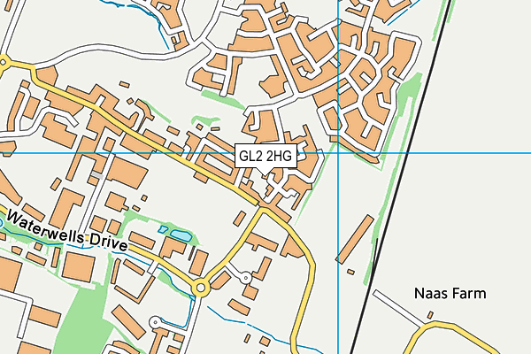 GL2 2HG map - OS VectorMap District (Ordnance Survey)
