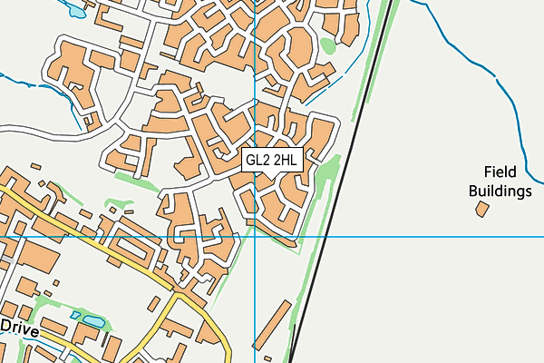 GL2 2HL map - OS VectorMap District (Ordnance Survey)