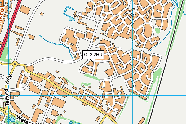 GL2 2HU map - OS VectorMap District (Ordnance Survey)