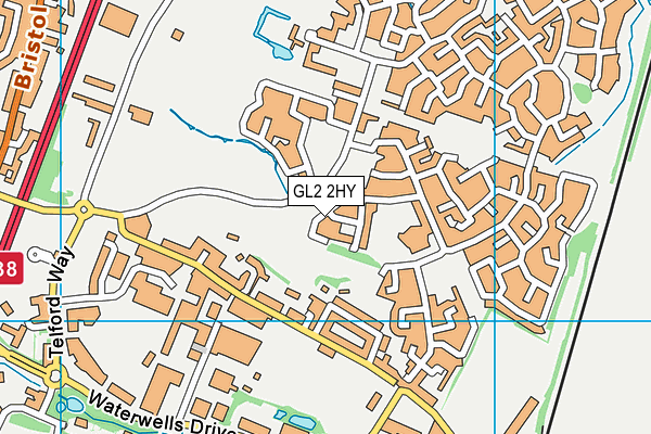 GL2 2HY map - OS VectorMap District (Ordnance Survey)