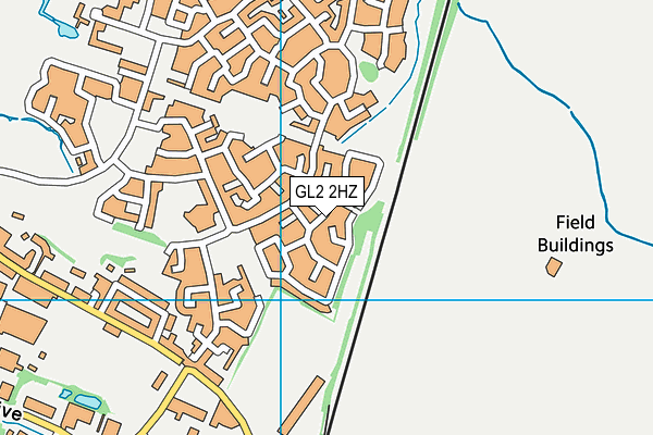 GL2 2HZ map - OS VectorMap District (Ordnance Survey)