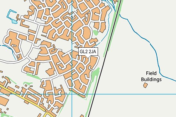 GL2 2JA map - OS VectorMap District (Ordnance Survey)