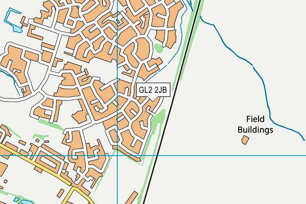 GL2 2JB map - OS VectorMap District (Ordnance Survey)