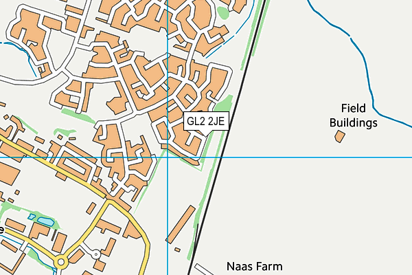 GL2 2JE map - OS VectorMap District (Ordnance Survey)