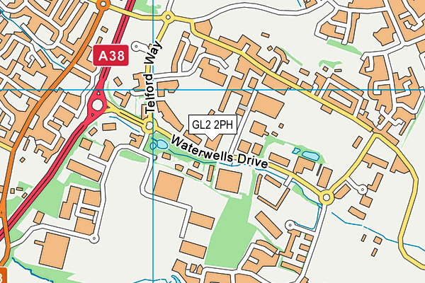 GL2 2PH map - OS VectorMap District (Ordnance Survey)