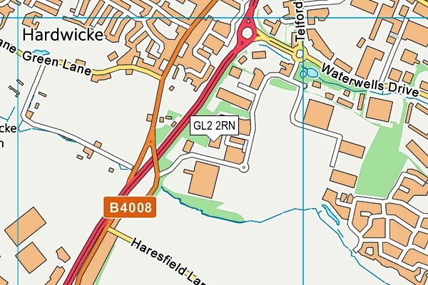 GL2 2RN map - OS VectorMap District (Ordnance Survey)