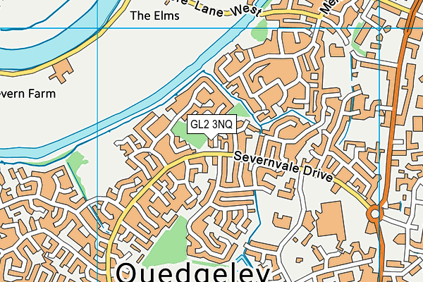 GL2 3NQ map - OS VectorMap District (Ordnance Survey)