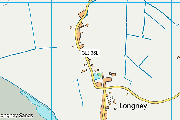 Longney C Of E Primary Academy map (GL2 3SL) - OS VectorMap District (Ordnance Survey)