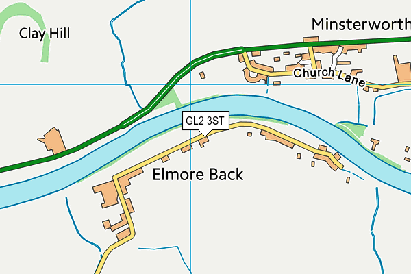 GL2 3ST map - OS VectorMap District (Ordnance Survey)