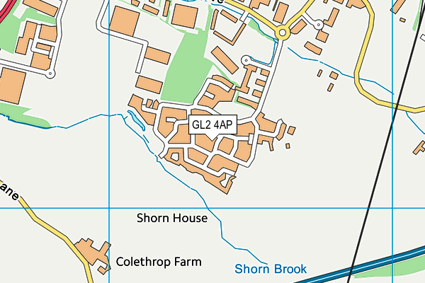 GL2 4AP map - OS VectorMap District (Ordnance Survey)