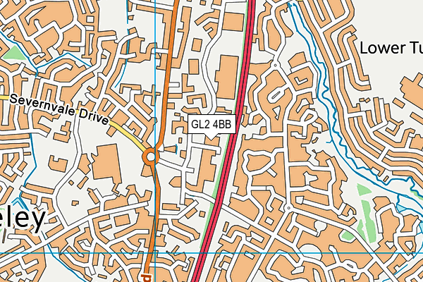 GL2 4BB map - OS VectorMap District (Ordnance Survey)