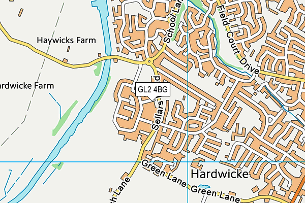 GL2 4BG map - OS VectorMap District (Ordnance Survey)