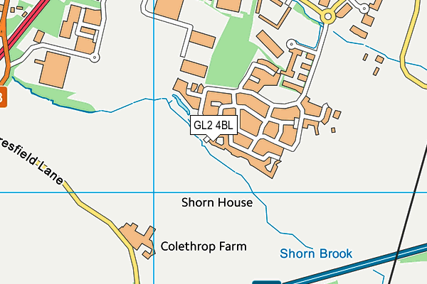 GL2 4BL map - OS VectorMap District (Ordnance Survey)