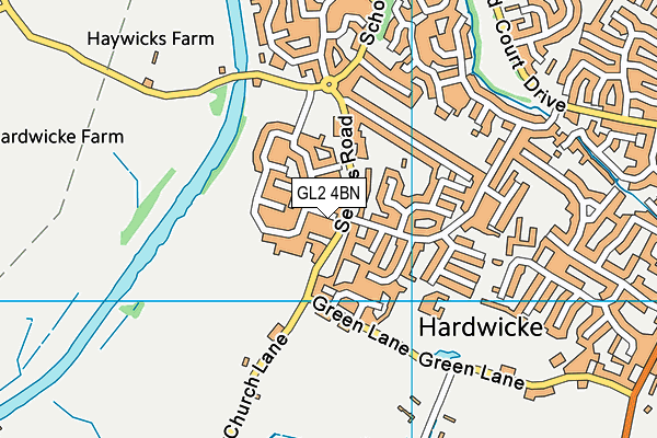 GL2 4BN map - OS VectorMap District (Ordnance Survey)