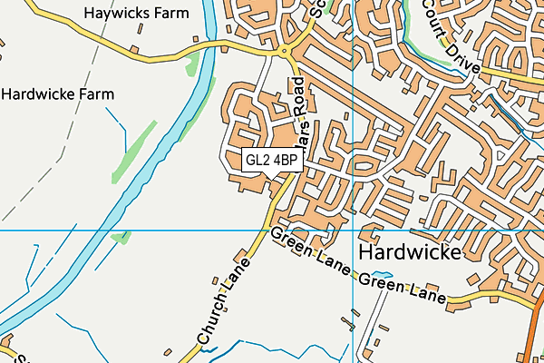 GL2 4BP map - OS VectorMap District (Ordnance Survey)