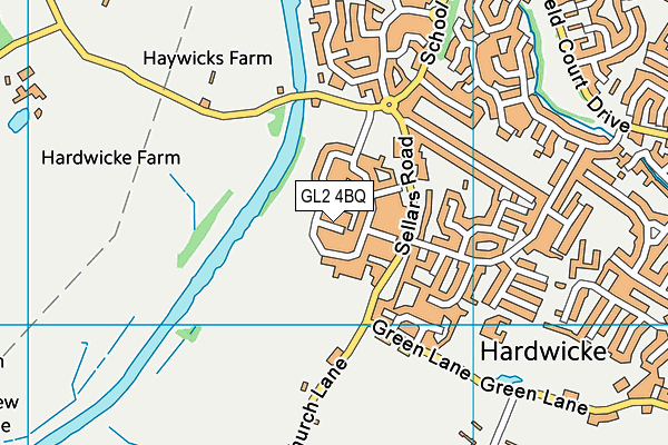 GL2 4BQ map - OS VectorMap District (Ordnance Survey)