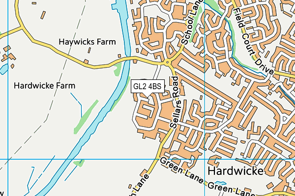 GL2 4BS map - OS VectorMap District (Ordnance Survey)