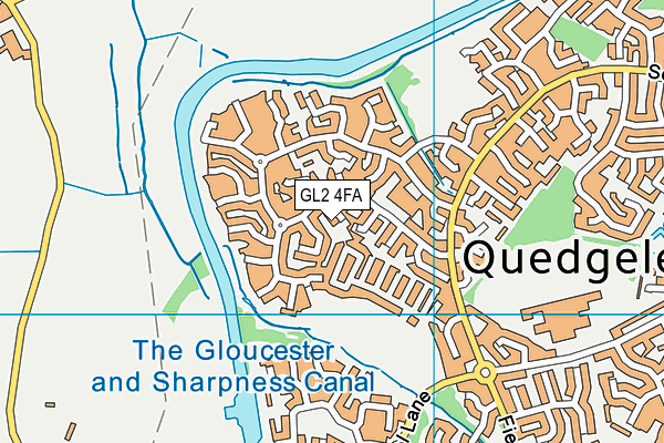 GL2 4FA map - OS VectorMap District (Ordnance Survey)