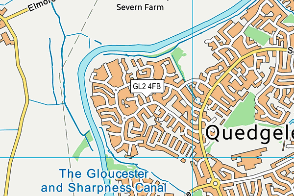 GL2 4FB map - OS VectorMap District (Ordnance Survey)