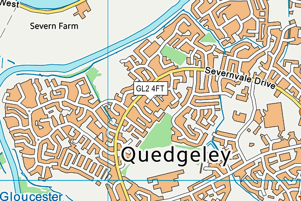 GL2 4FT map - OS VectorMap District (Ordnance Survey)