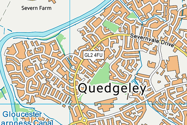 GL2 4FU map - OS VectorMap District (Ordnance Survey)