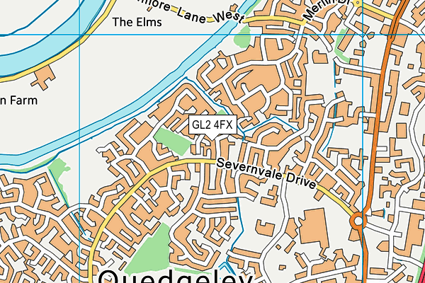 GL2 4FX map - OS VectorMap District (Ordnance Survey)