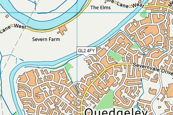 GL2 4FY map - OS VectorMap District (Ordnance Survey)