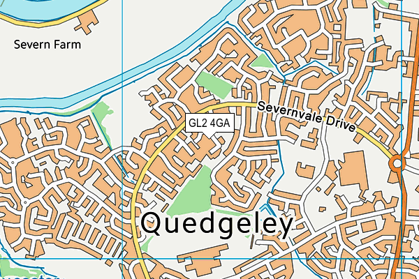 GL2 4GA map - OS VectorMap District (Ordnance Survey)
