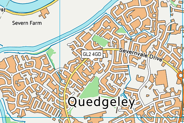 GL2 4GD map - OS VectorMap District (Ordnance Survey)