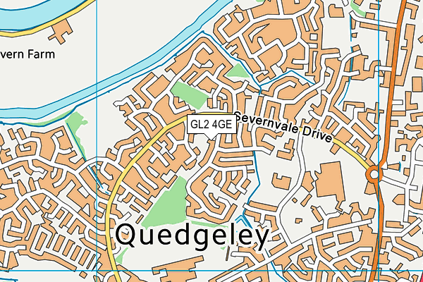 GL2 4GE map - OS VectorMap District (Ordnance Survey)