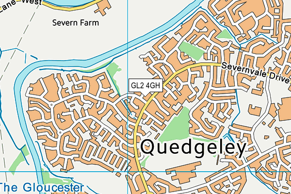 Clearwater Church Of England Primary Academy map (GL2 4GH) - OS VectorMap District (Ordnance Survey)