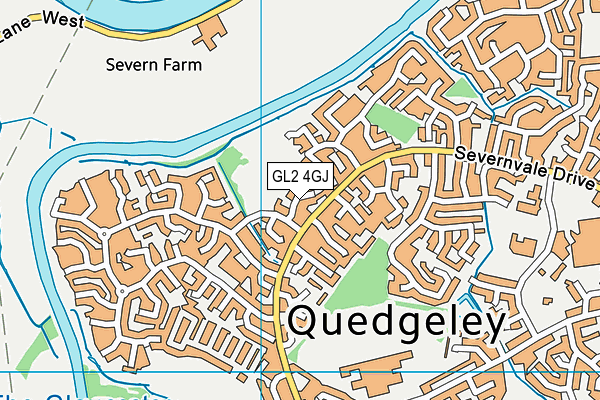 GL2 4GJ map - OS VectorMap District (Ordnance Survey)