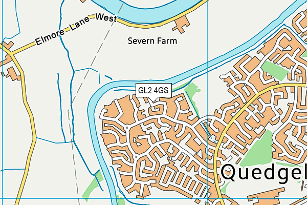 GL2 4GS map - OS VectorMap District (Ordnance Survey)