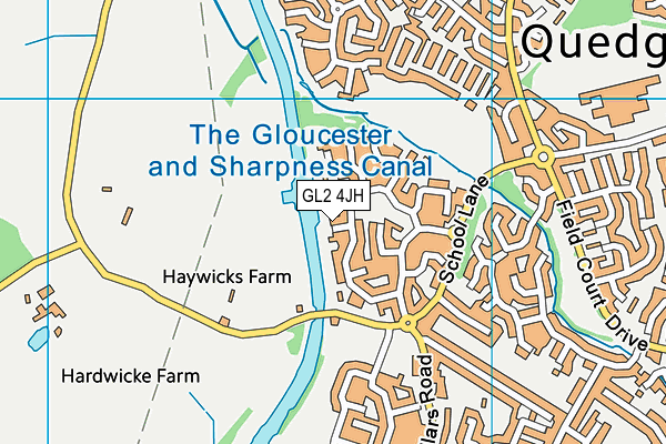 GL2 4JH map - OS VectorMap District (Ordnance Survey)