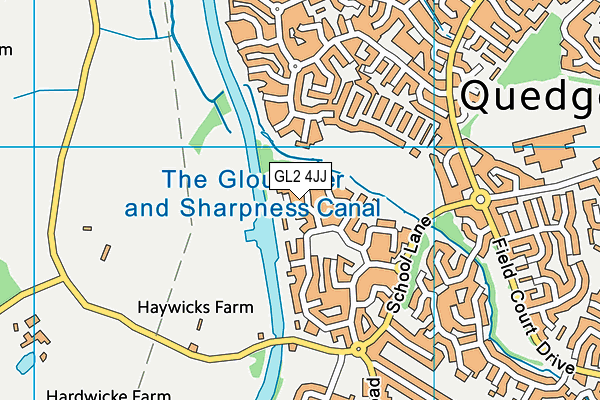 GL2 4JJ map - OS VectorMap District (Ordnance Survey)