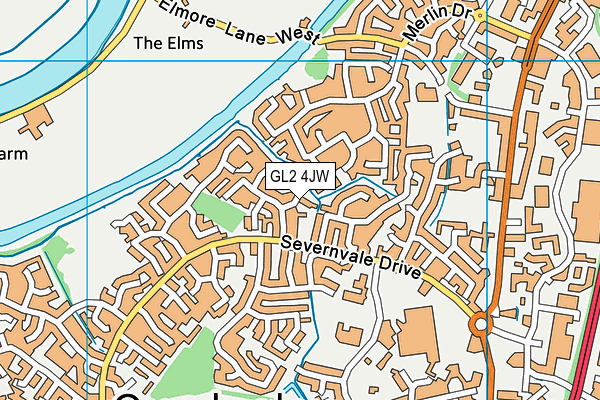 GL2 4JW map - OS VectorMap District (Ordnance Survey)