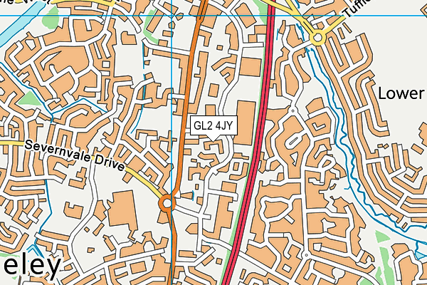 GL2 4JY map - OS VectorMap District (Ordnance Survey)