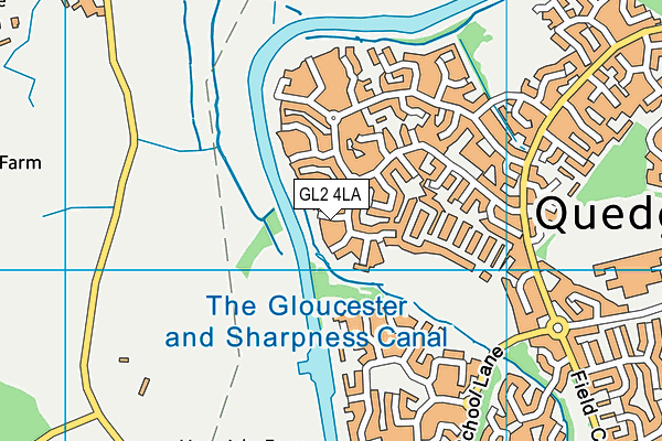 GL2 4LA map - OS VectorMap District (Ordnance Survey)