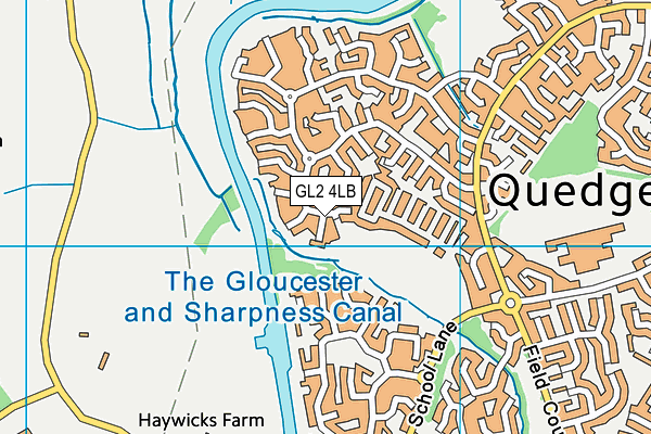 GL2 4LB map - OS VectorMap District (Ordnance Survey)