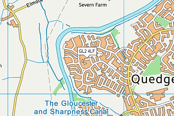 GL2 4LF map - OS VectorMap District (Ordnance Survey)