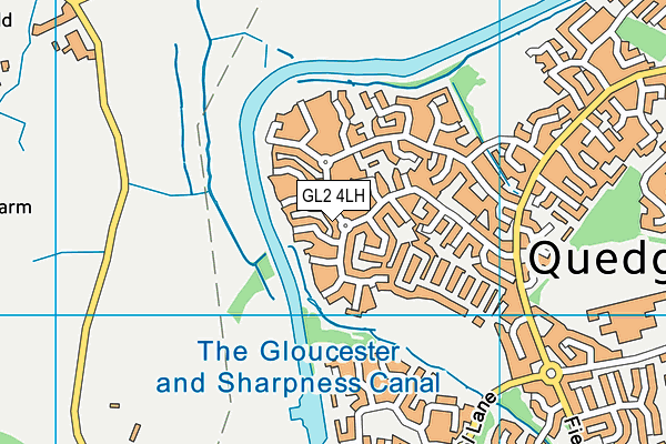 GL2 4LH map - OS VectorMap District (Ordnance Survey)