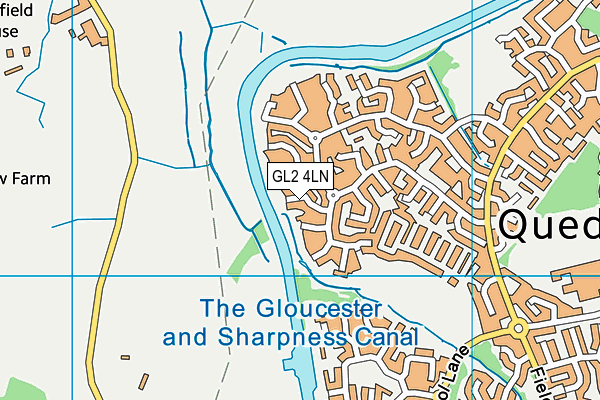 GL2 4LN map - OS VectorMap District (Ordnance Survey)