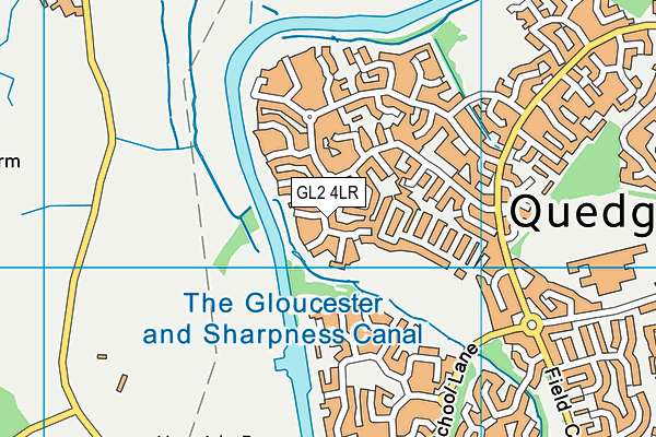 GL2 4LR map - OS VectorMap District (Ordnance Survey)