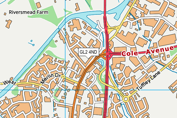 GL2 4ND map - OS VectorMap District (Ordnance Survey)