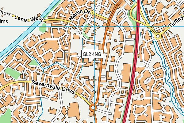 GL2 4NG map - OS VectorMap District (Ordnance Survey)