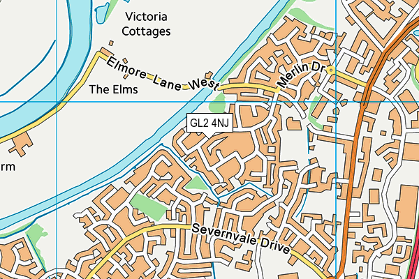 GL2 4NJ map - OS VectorMap District (Ordnance Survey)
