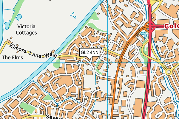 GL2 4NN map - OS VectorMap District (Ordnance Survey)